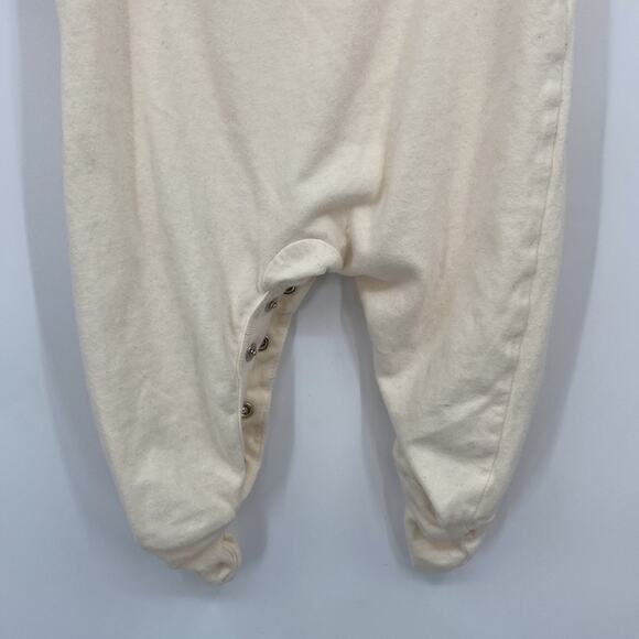 Baby Gap Unisex Organic Cotton Off White Sleeper/ Footie Size 0-3 Months - Picture 9 of 9